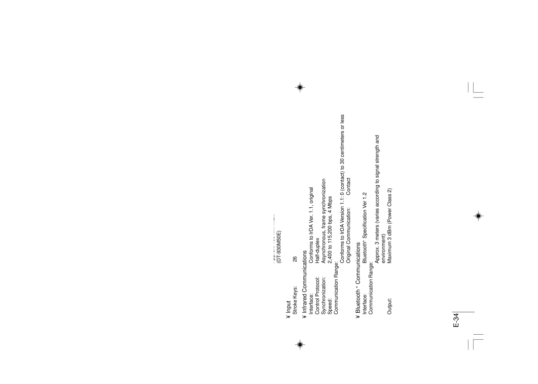 Casio DT-930 manual Specifications, Display 