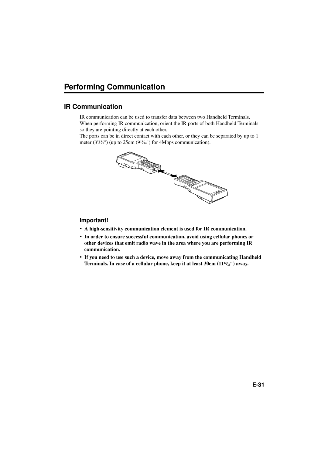 Casio DT-X11 Series manual Performing Communication, IR Communication 