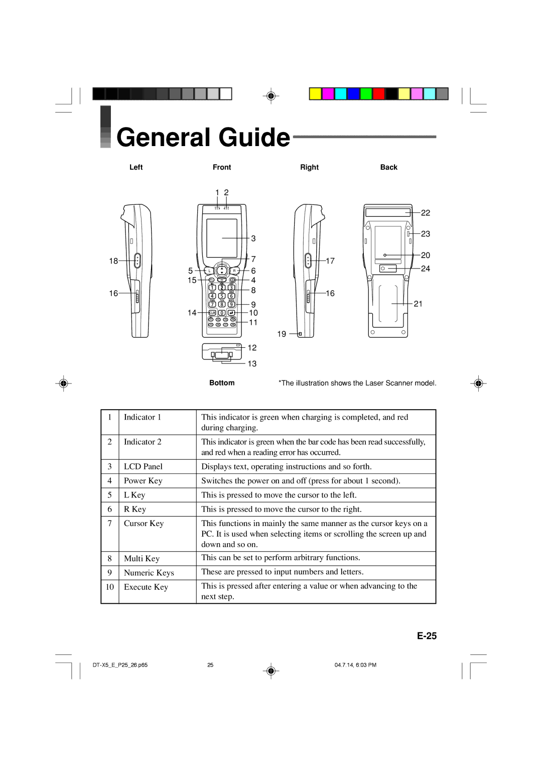 Casio DT-X5 Series manual General Guide 