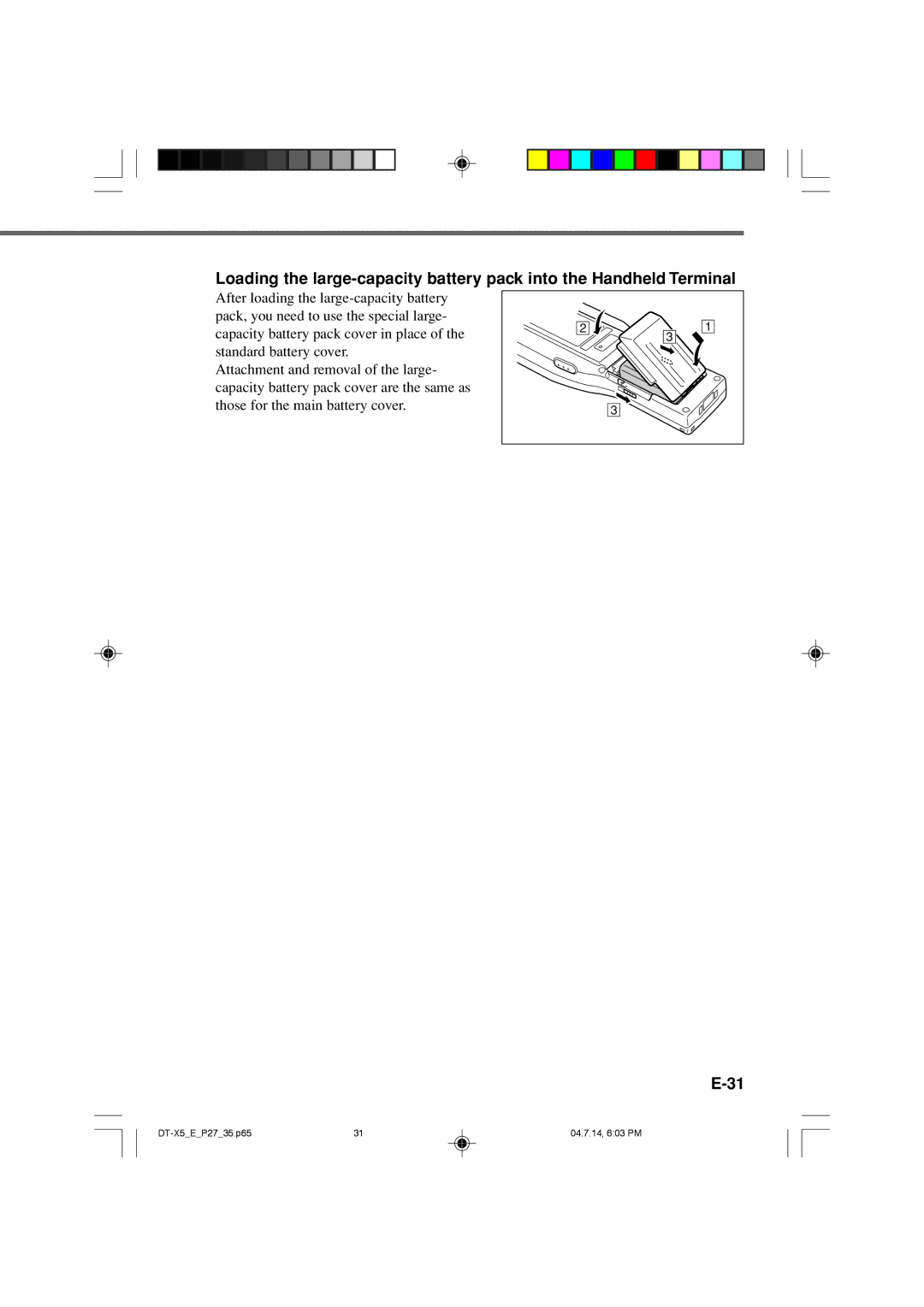 Casio DT-X5 Series manual DT-X5EP2735.p65 04.7.14, 603 PM 