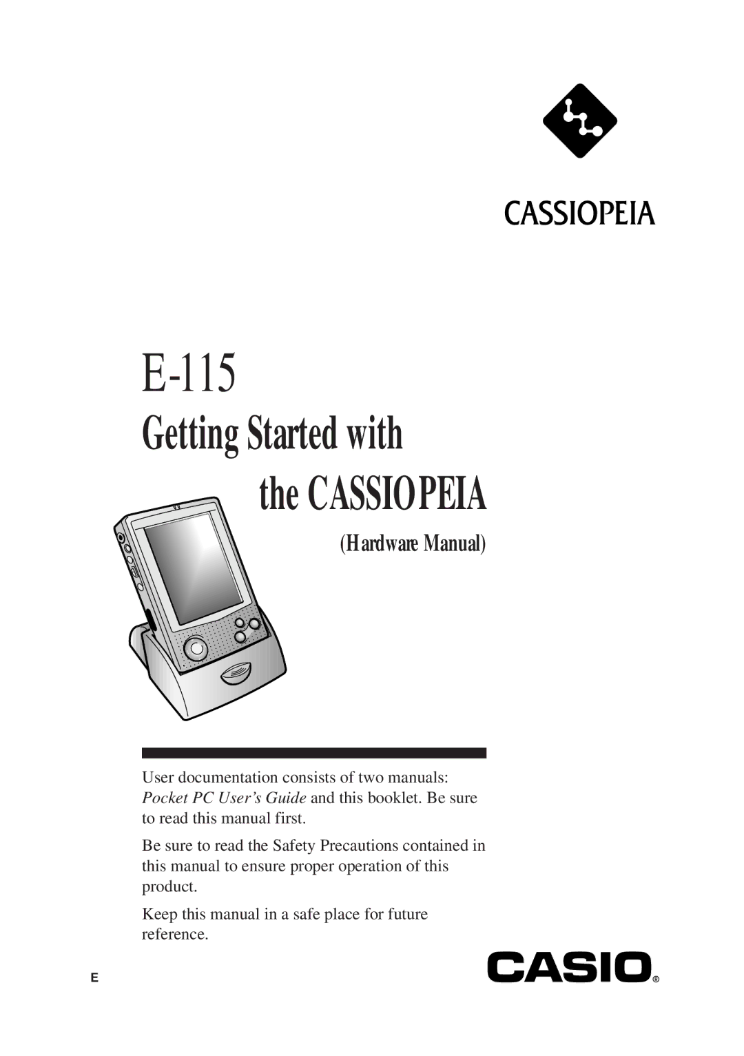 Casio E-115 manual 