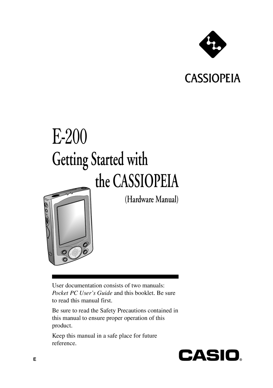 Casio E-200 manual 