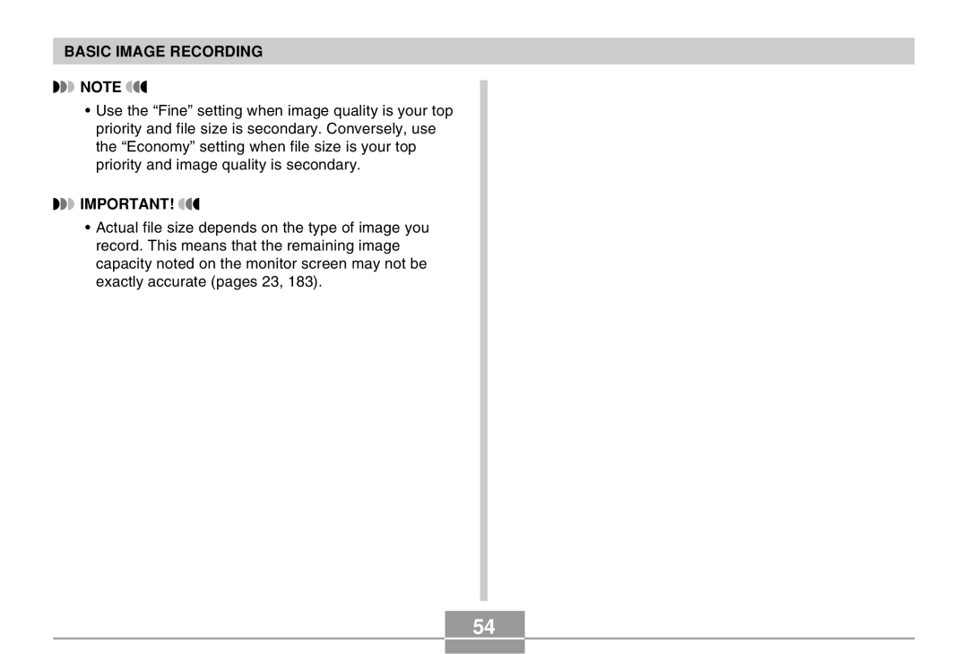 Casio EX-M20 manual Basic Image Recording 