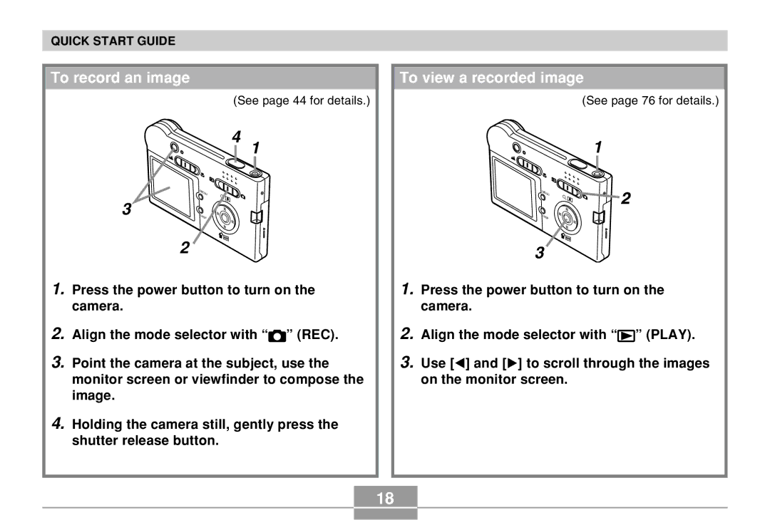 Casio EX-M20U manual To record an image, To view a recorded image 