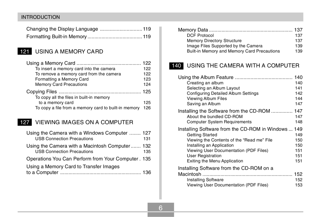 Casio EX-M20U manual Using a Memory Card 