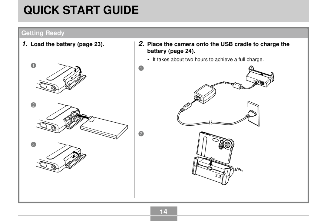 Casio EX-S2/EX-M2 manual Quick Start Guide, Getting Ready 