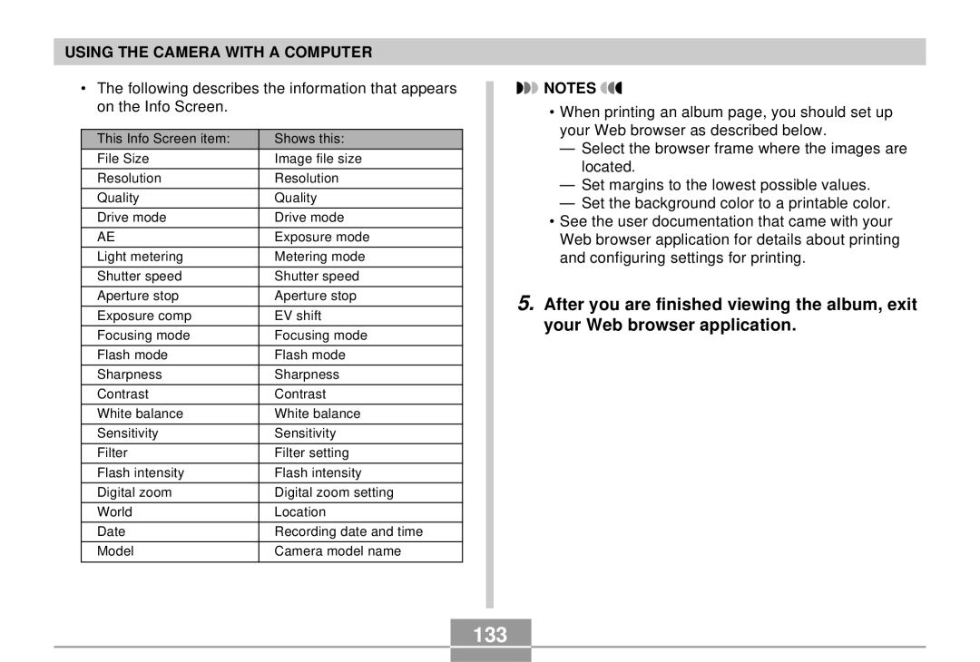 Casio EX-S3 manual 133 