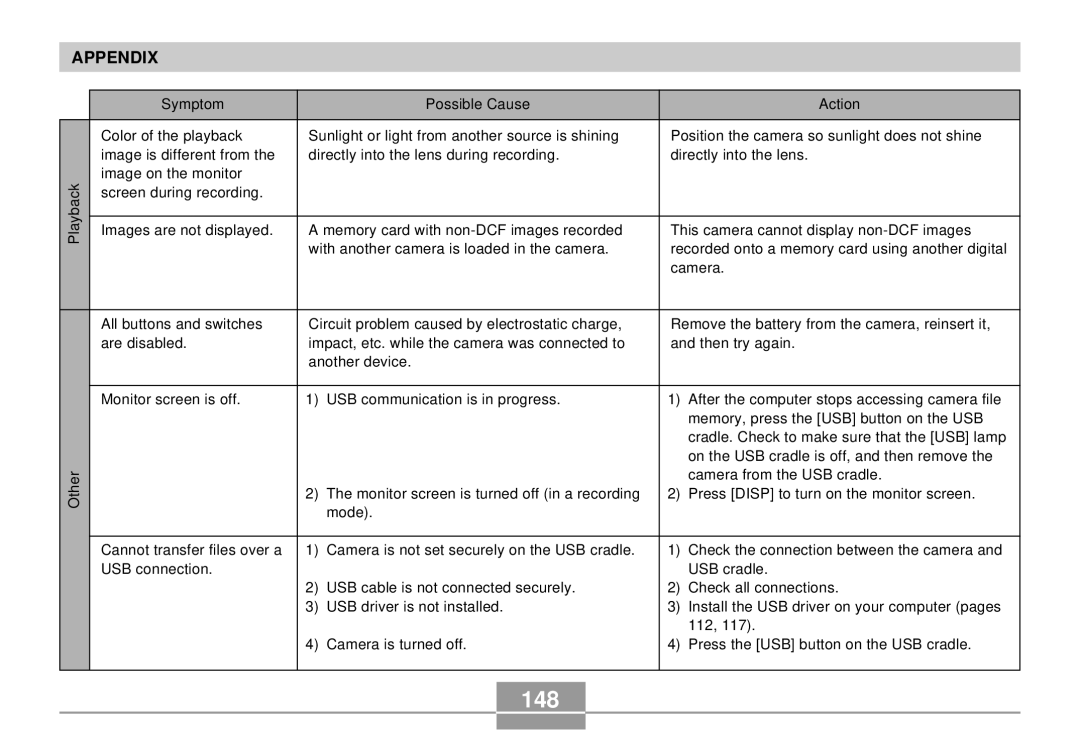 Casio EX-S3 manual 148 