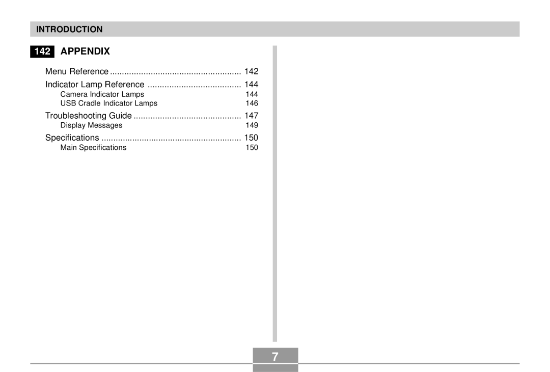 Casio EX-S3 manual Appendix 