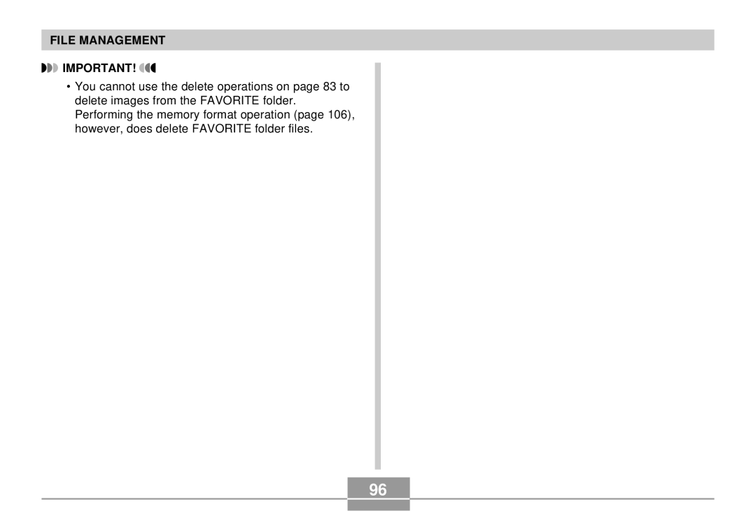 Casio EX-S3 manual File Management 