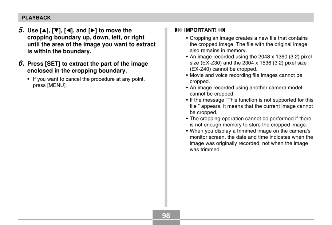 Casio EX-Z30 manual Playback 