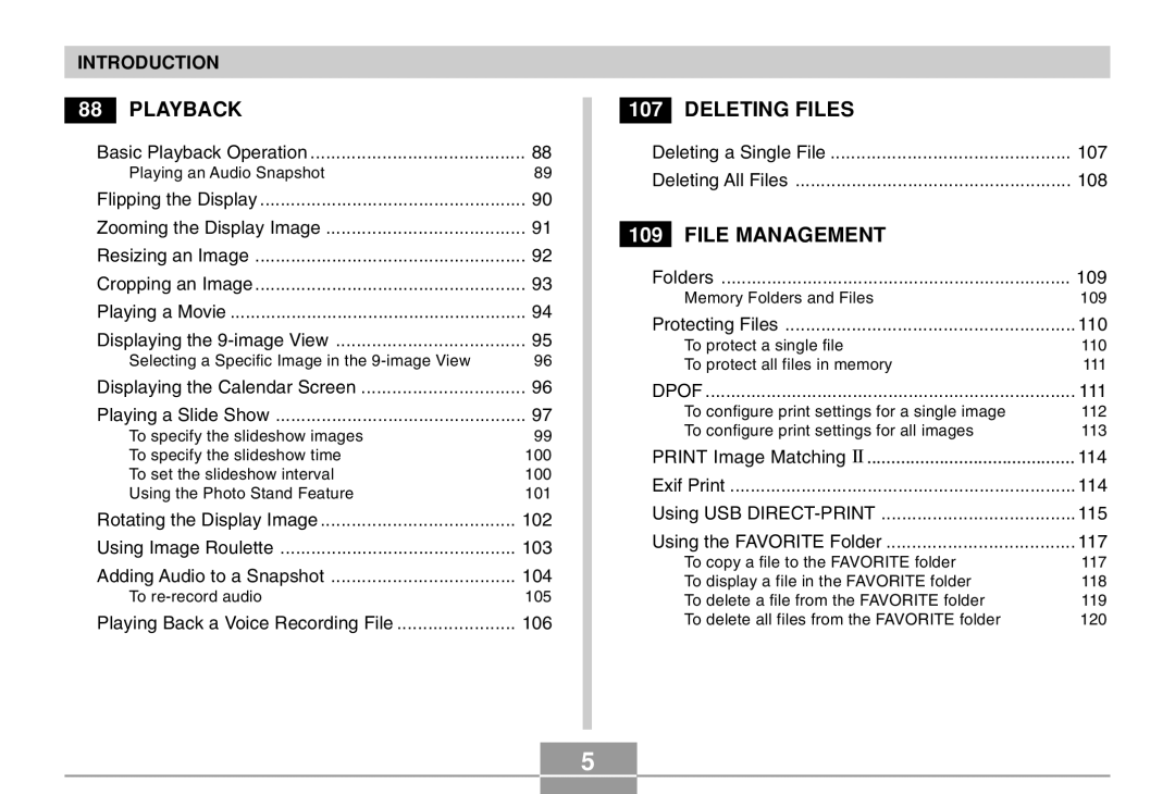 Casio EX-Z4 manual Deleting Files 