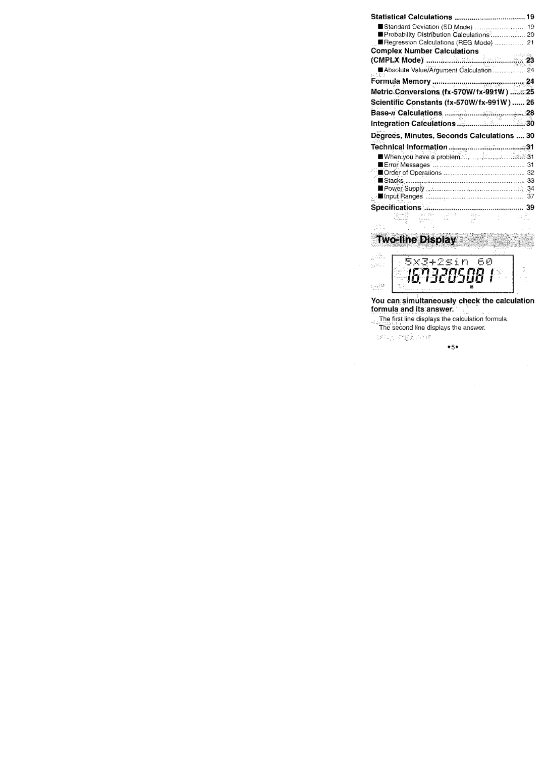 Casio fx-570W, fx-115W, fx-991W manual 