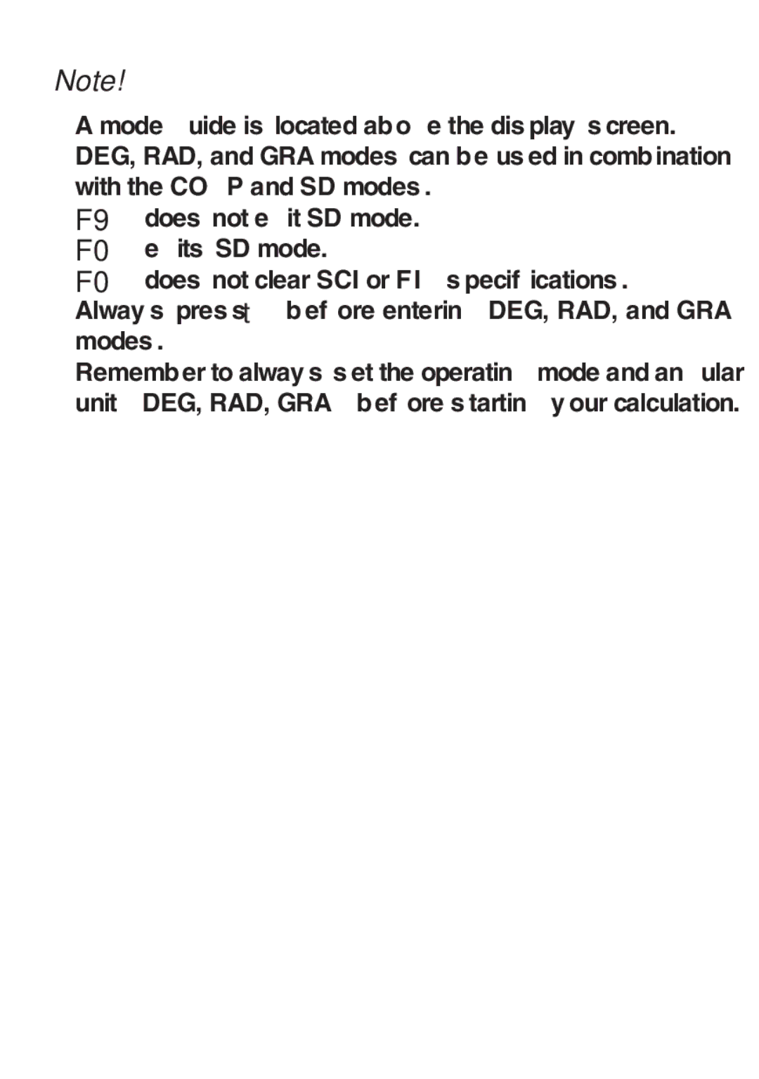 Casio FX-82SX manual 