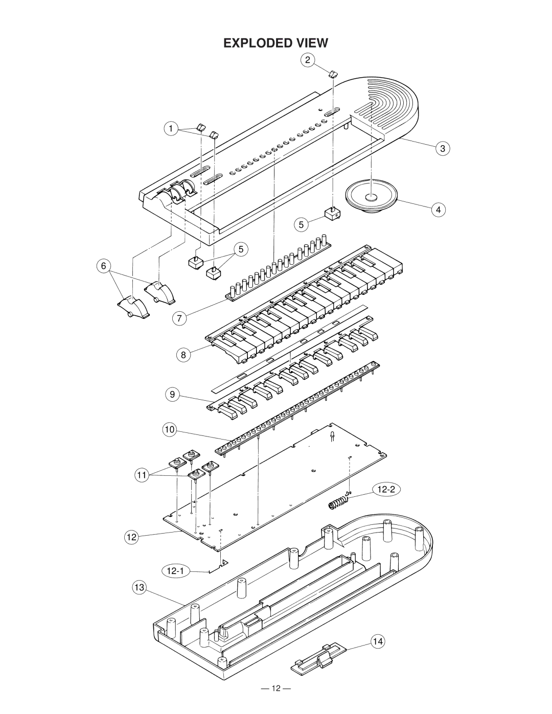 Casio GZ-5 manual Exploded View 