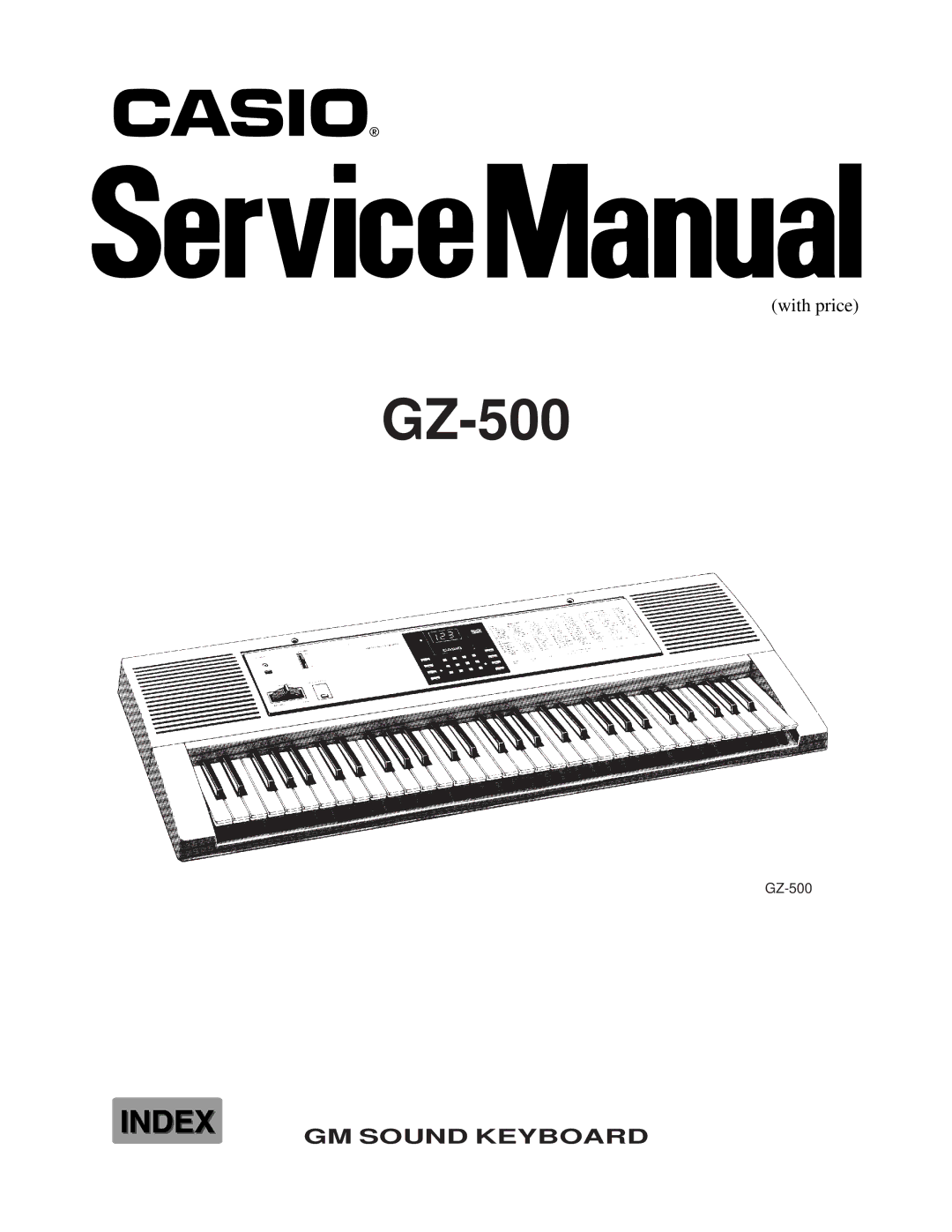 Casio GZ-500 manual 