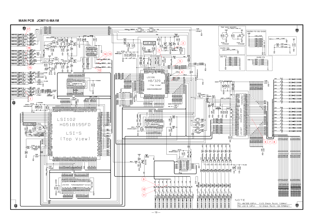 Casio GZ-500 manual Main PCB JCM715-MA1M 