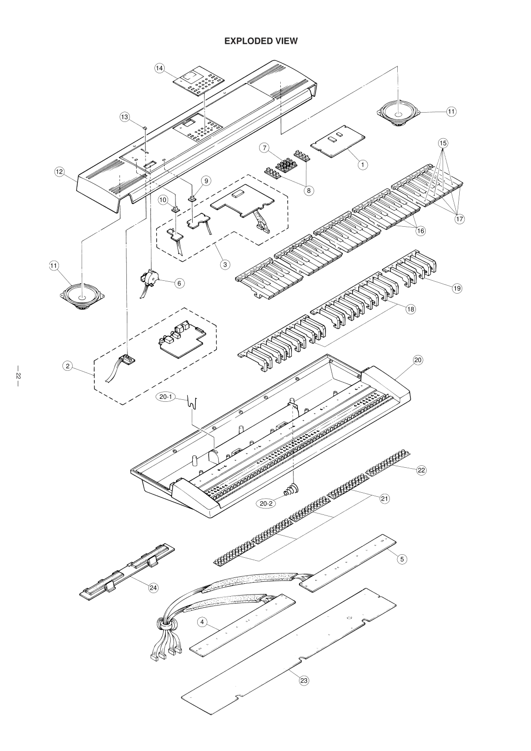 Casio GZ-500 manual Exploded View 