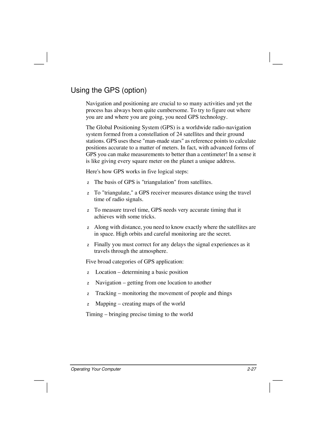 Casio HK1223 owner manual Using the GPS option 