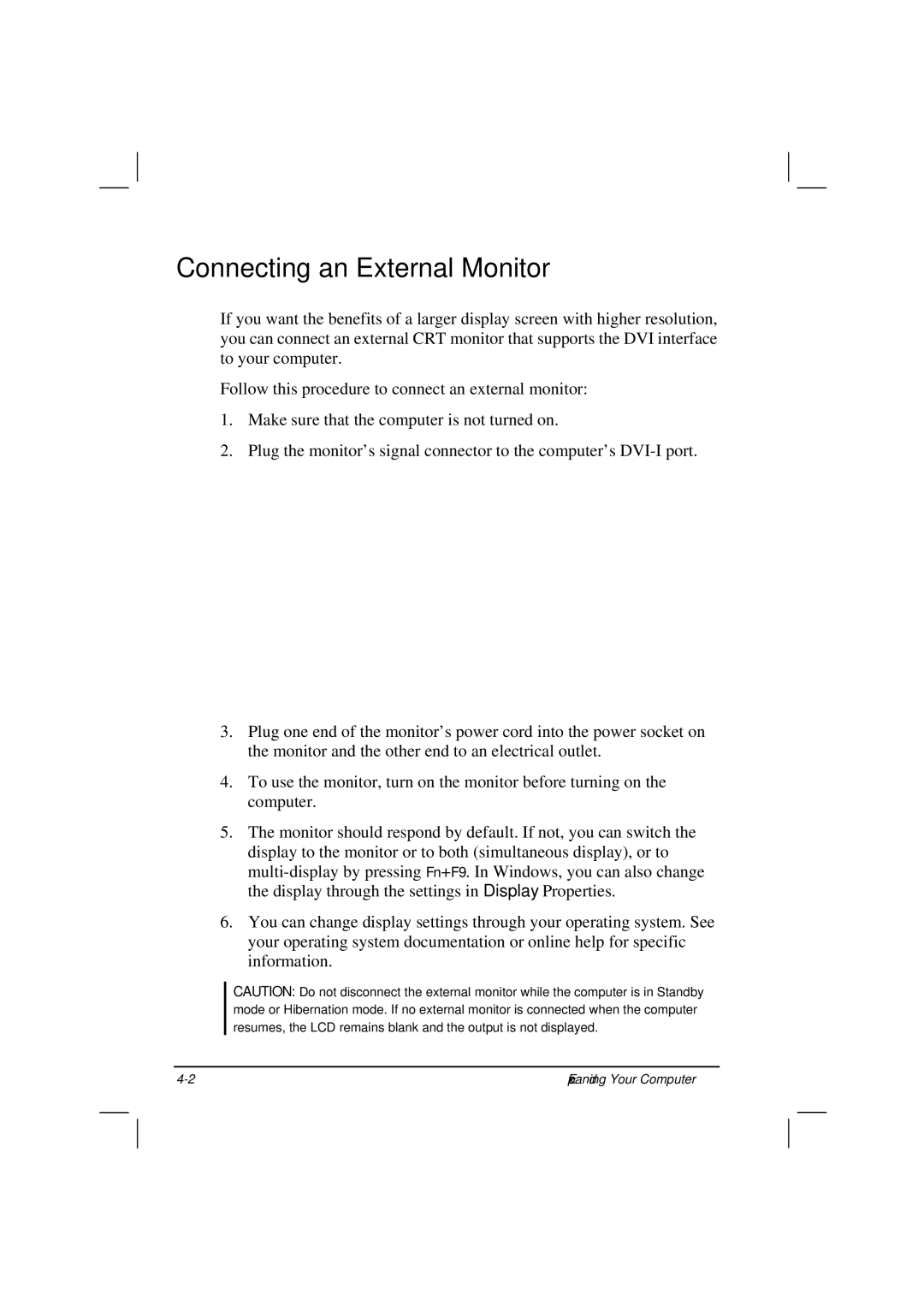 Casio HK1223 owner manual Connecting an External Monitor 