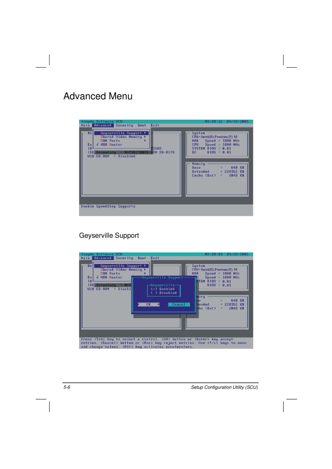 Casio HK1223 owner manual Advanced Menu, Geyserville Support 