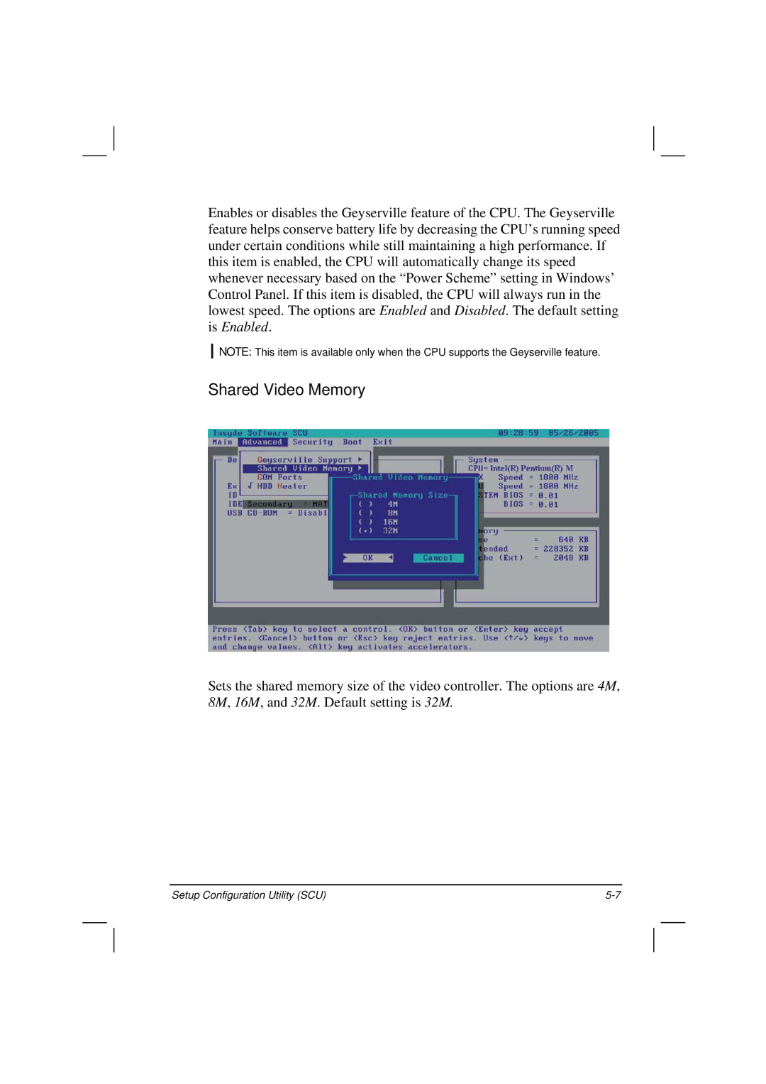 Casio HK1223 owner manual Shared Video Memory 