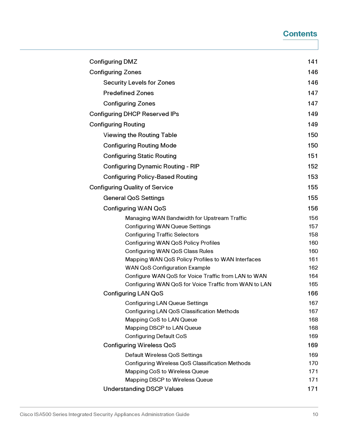 Casio ISA550WBUN3K9 manual Understanding Dscp Values 171 