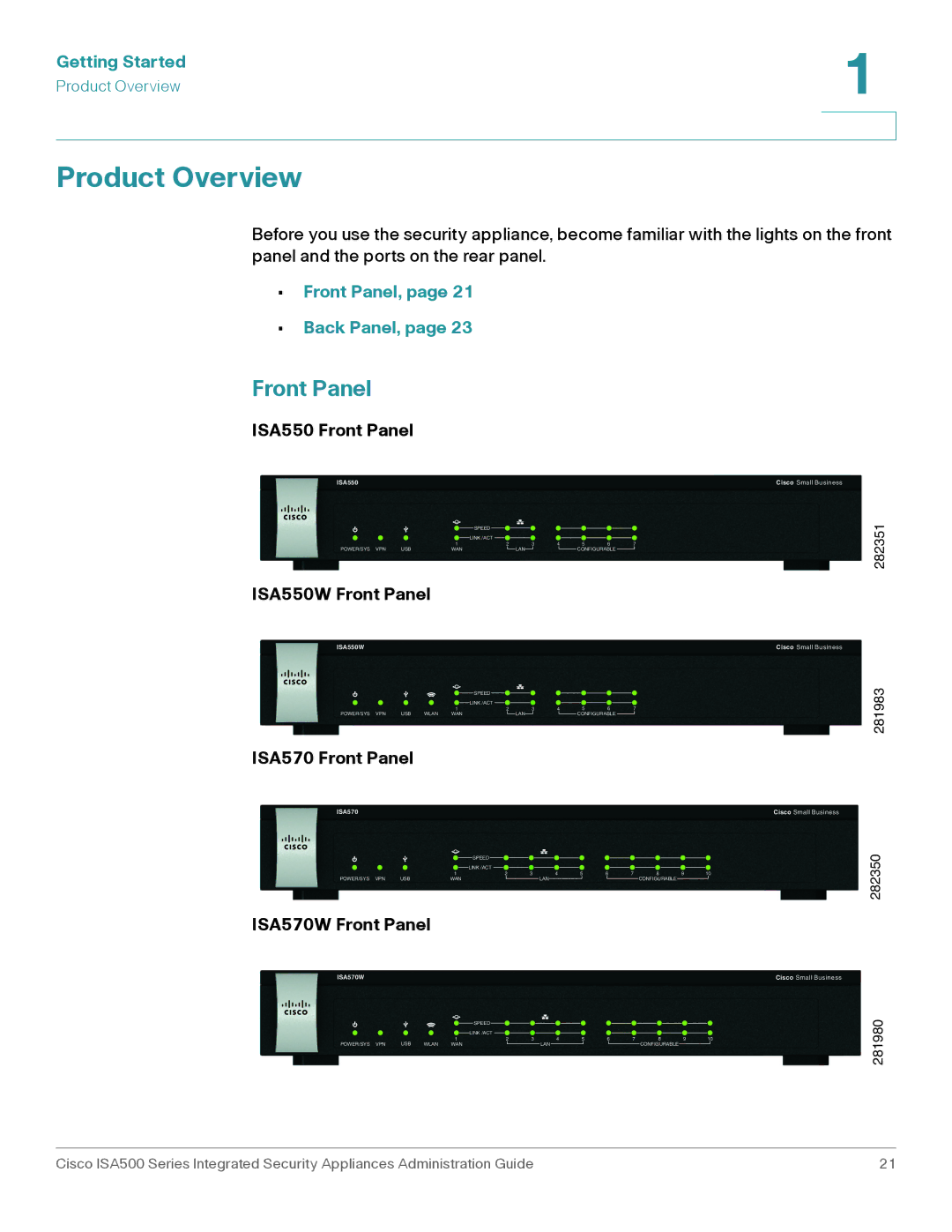 Casio ISA550WBUN3K9 manual Product Overview, Front Panel, Back Panel 