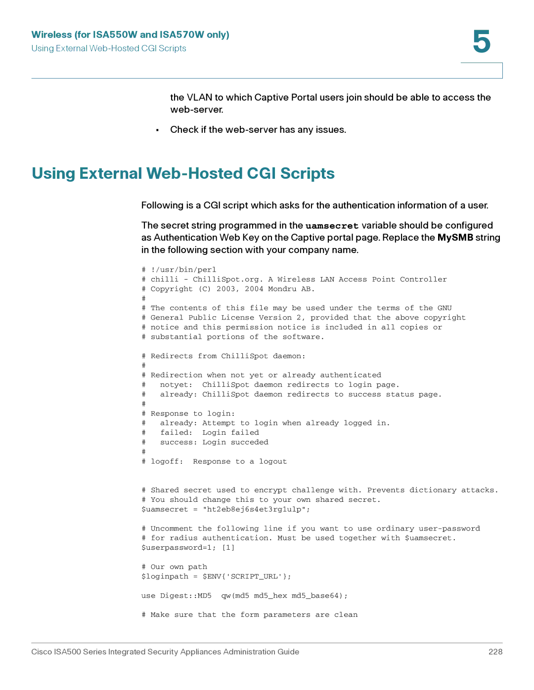 Casio ISA550WBUN3K9 manual Using External Web-Hosted CGI Scripts 