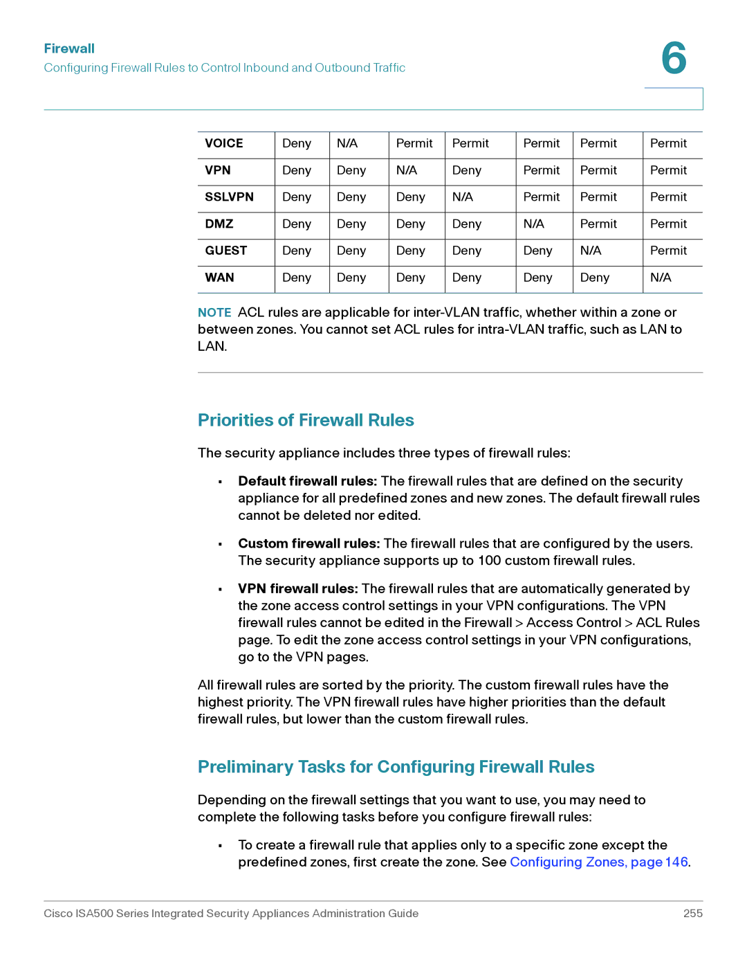 Casio ISA550WBUN3K9 manual Priorities of Firewall Rules, Preliminary Tasks for Configuring Firewall Rules 