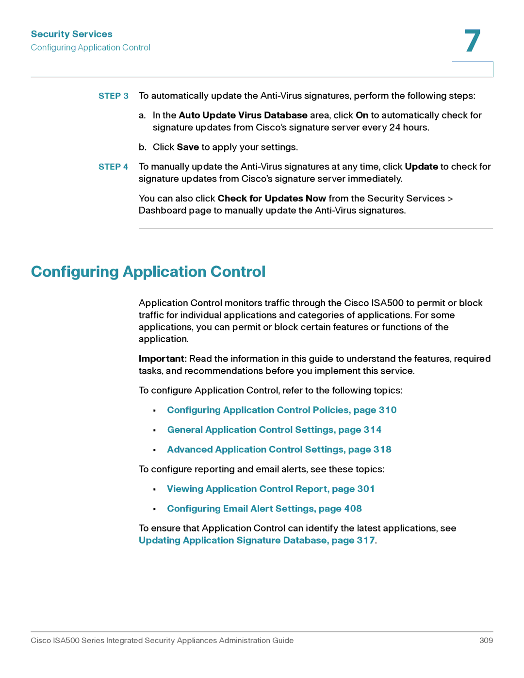 Casio ISA550WBUN3K9 manual Configuring Application Control, Updating Application Signature Database 