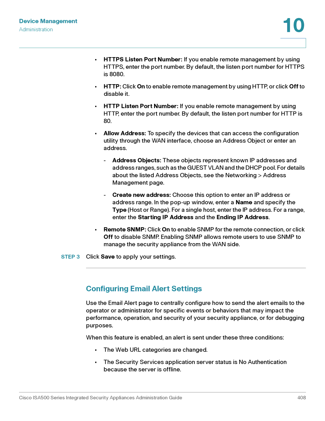 Casio ISA550WBUN3K9 manual Configuring Email Alert Settings 