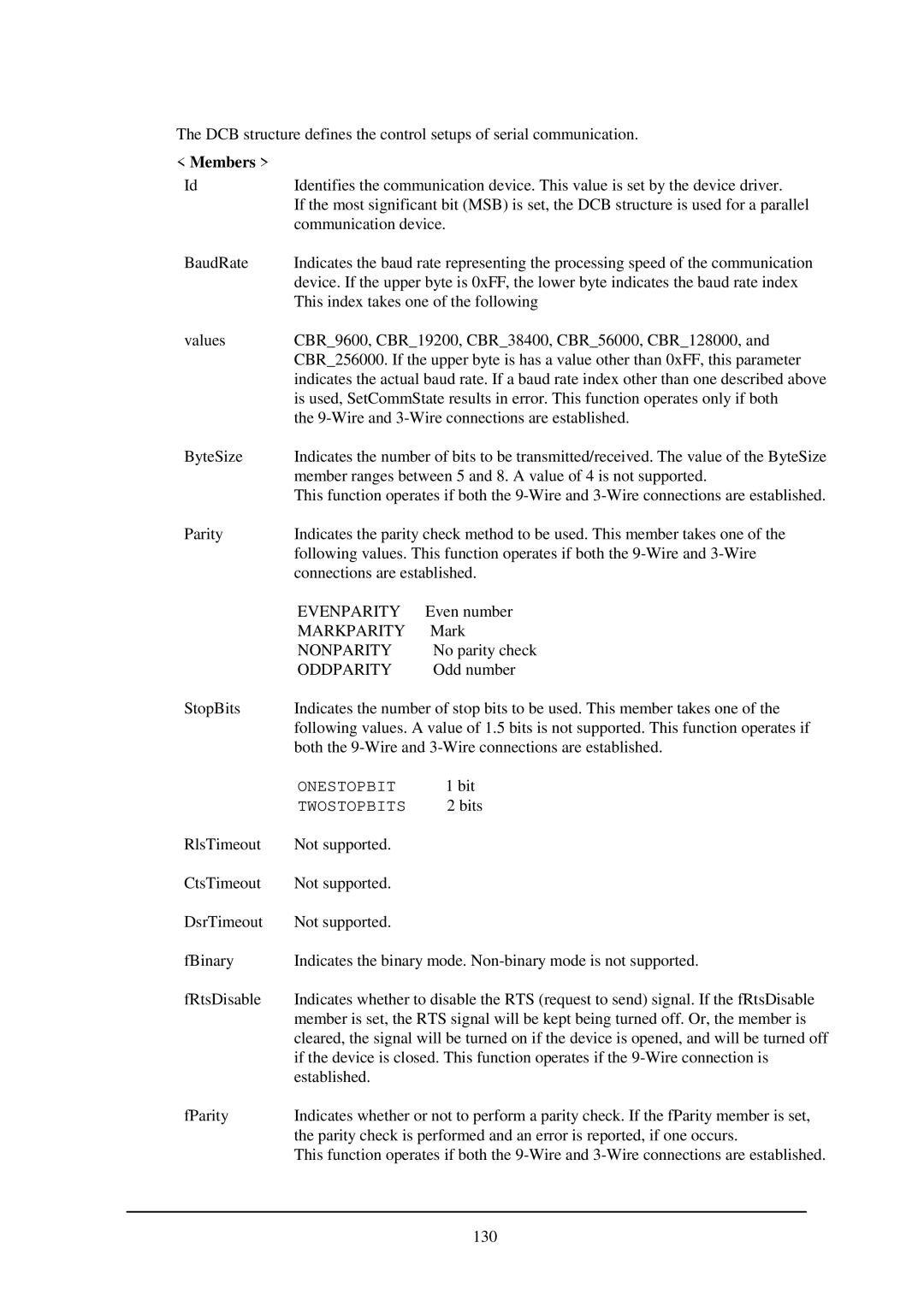 Casio IT-2000W manual Evenparity, Markparity, Nonparity, Oddparity 