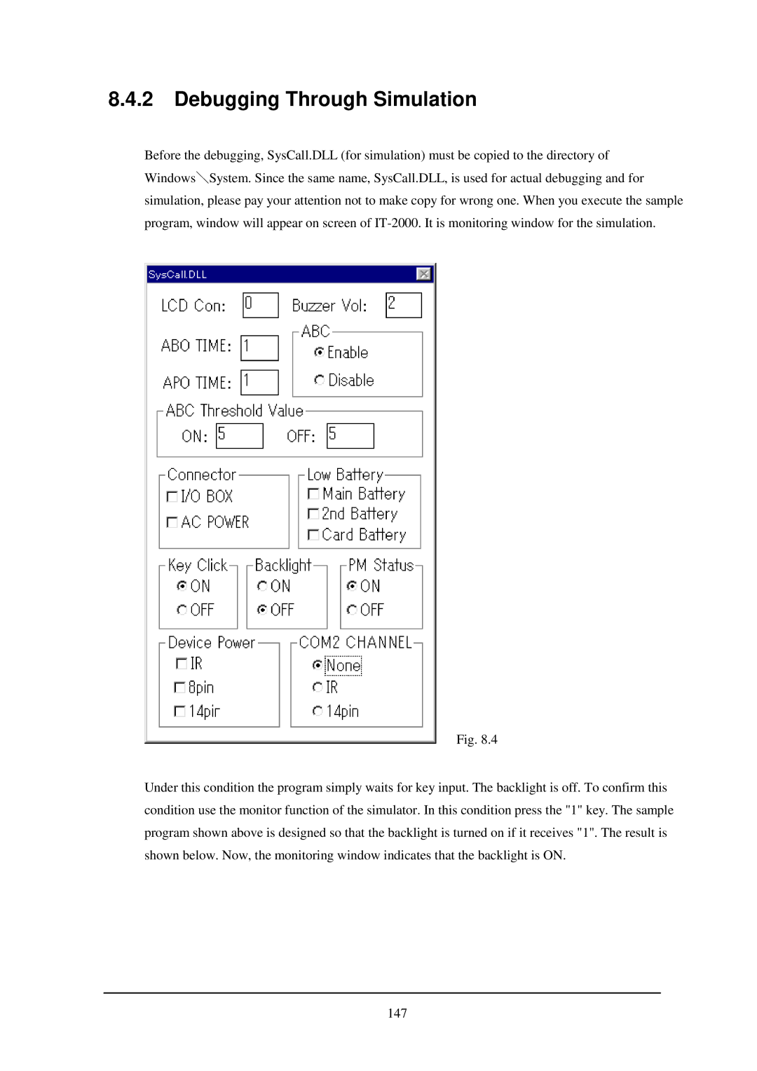 Casio IT-2000W manual Debugging Through Simulation 