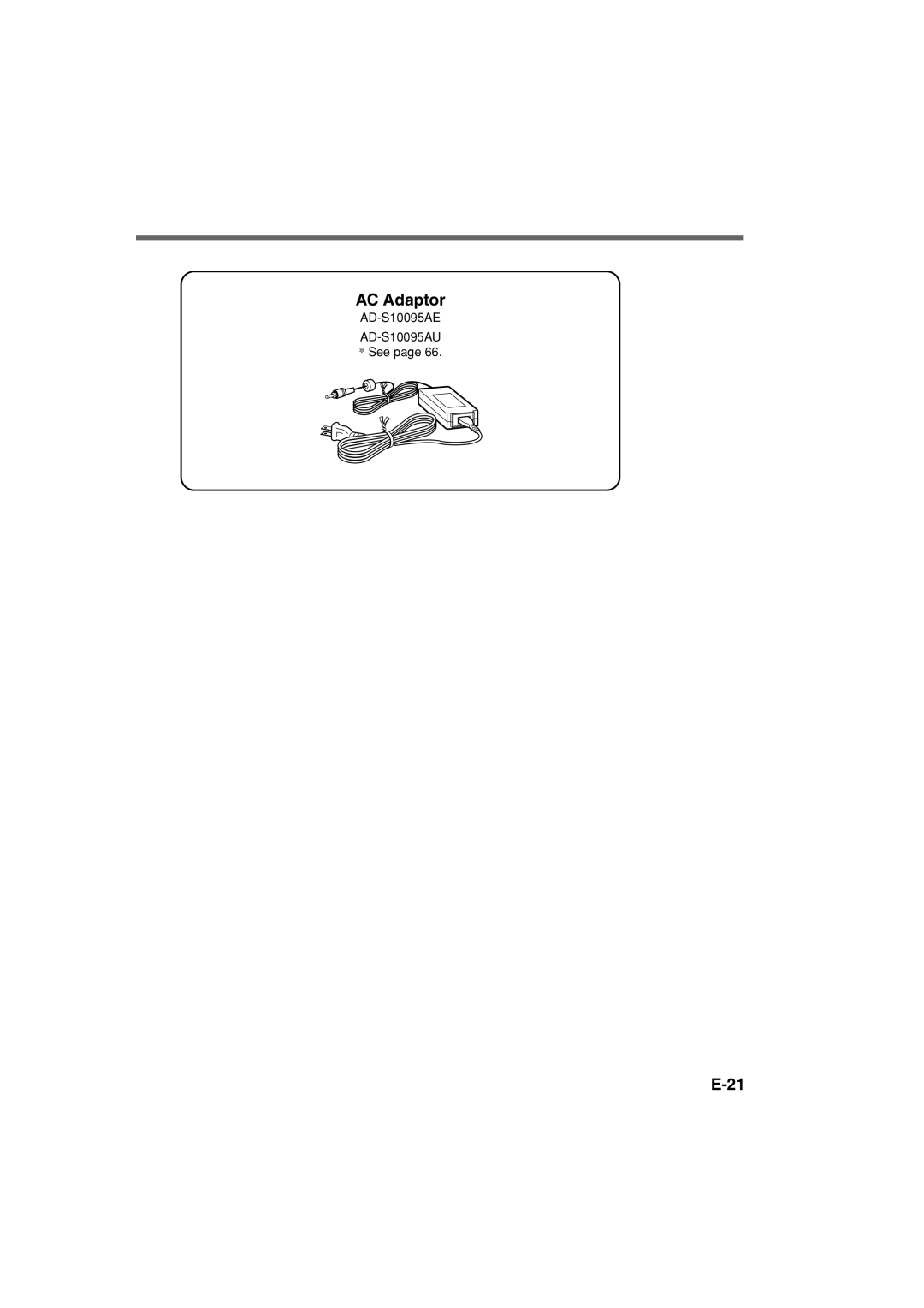 Casio IT-3000 manual AC Adaptor 