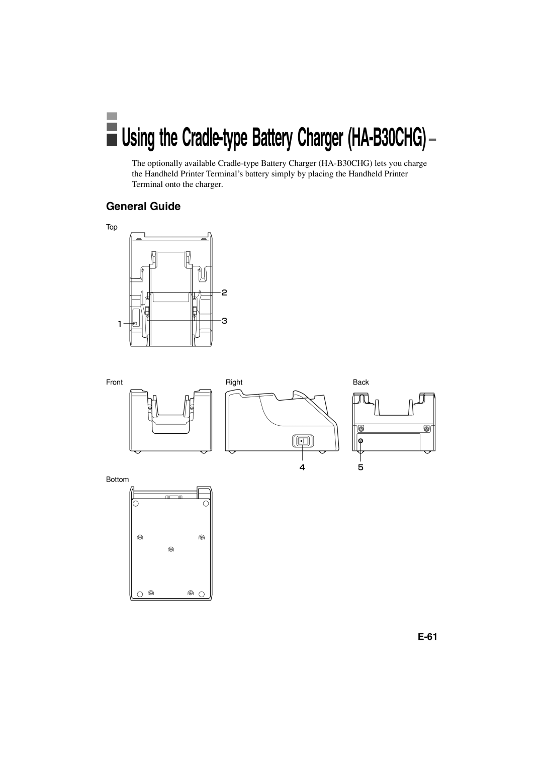 Casio IT-3000 manual Using the Cradle-type Battery Charger HA-B30CHG 