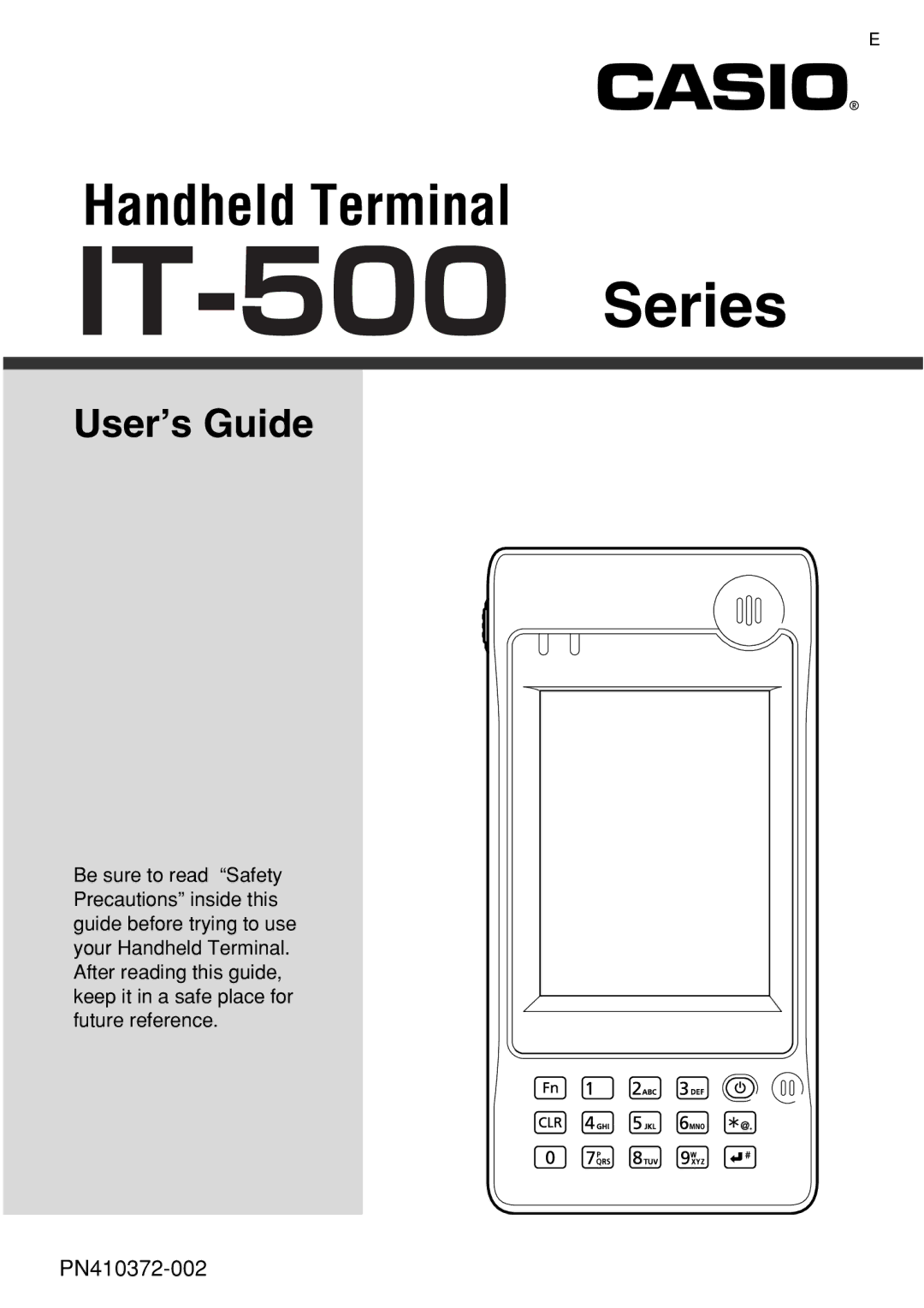 Casio IT-500 manual Series 