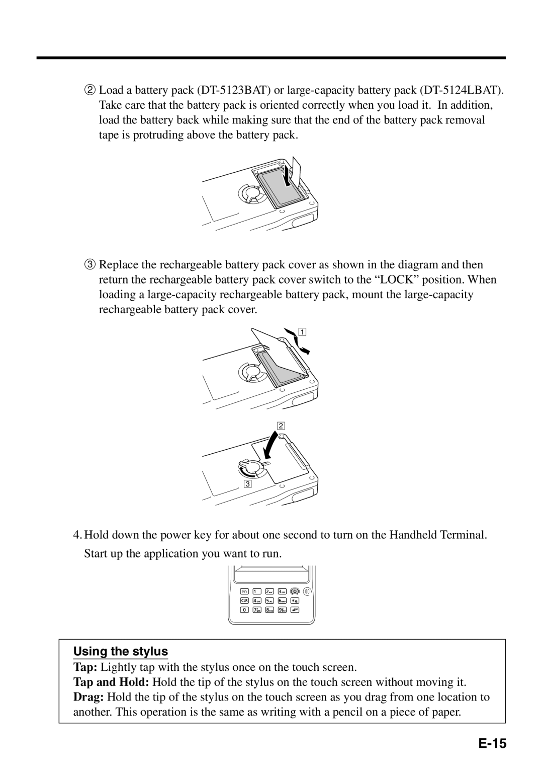 Casio IT-500 manual Using the stylus 