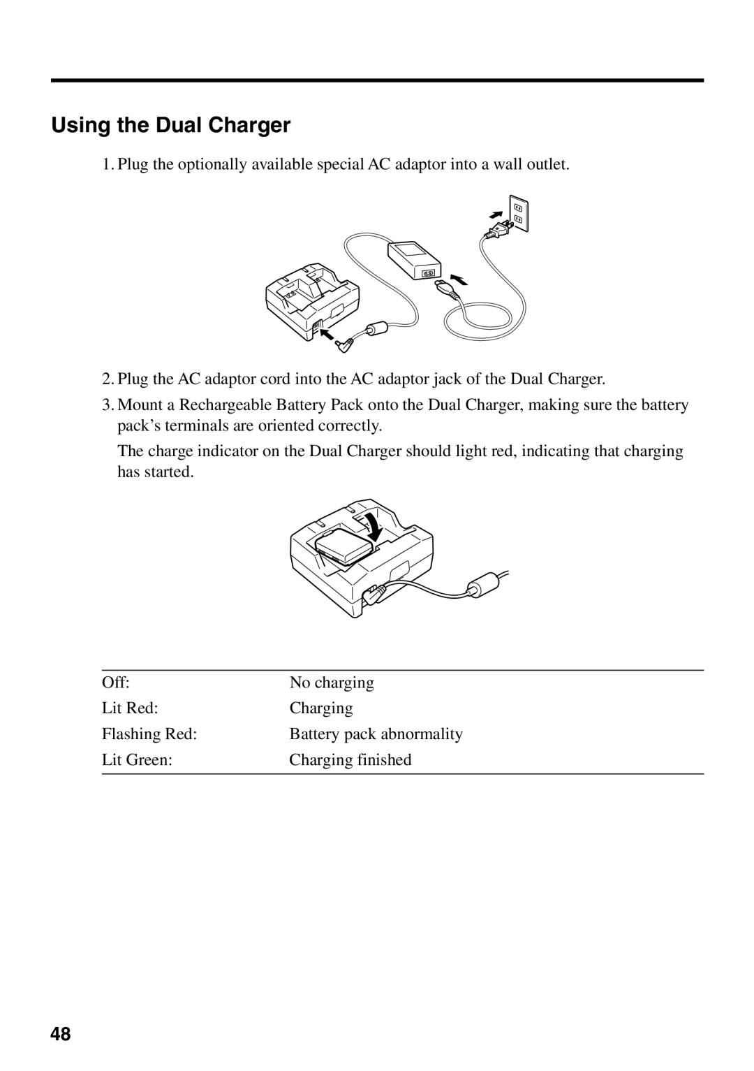 Casio IT-700/70 manual Using the Dual Charger 