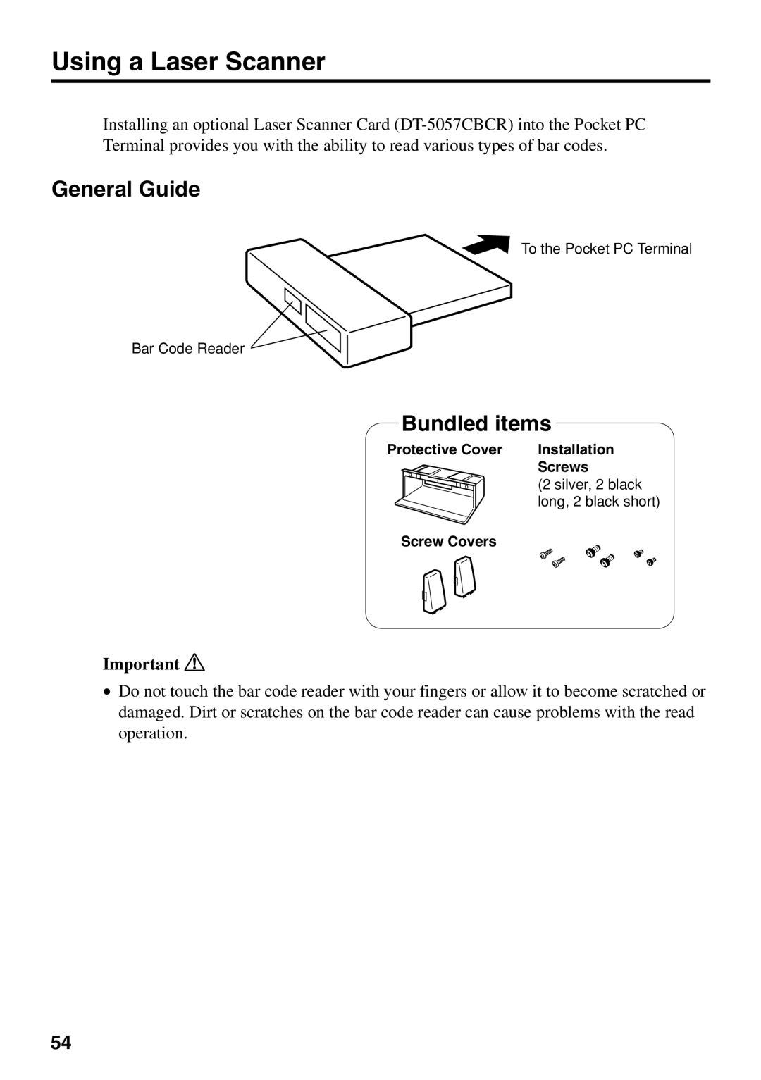 Casio IT-700/70 manual Using a Laser Scanner, General Guide 