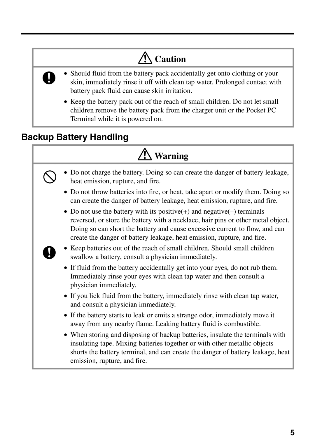 Casio IT-700/70 manual Backup Battery Handling 