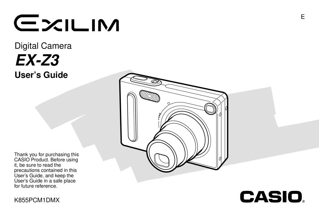 Casio K855PCM1DMX manual EX-Z3 