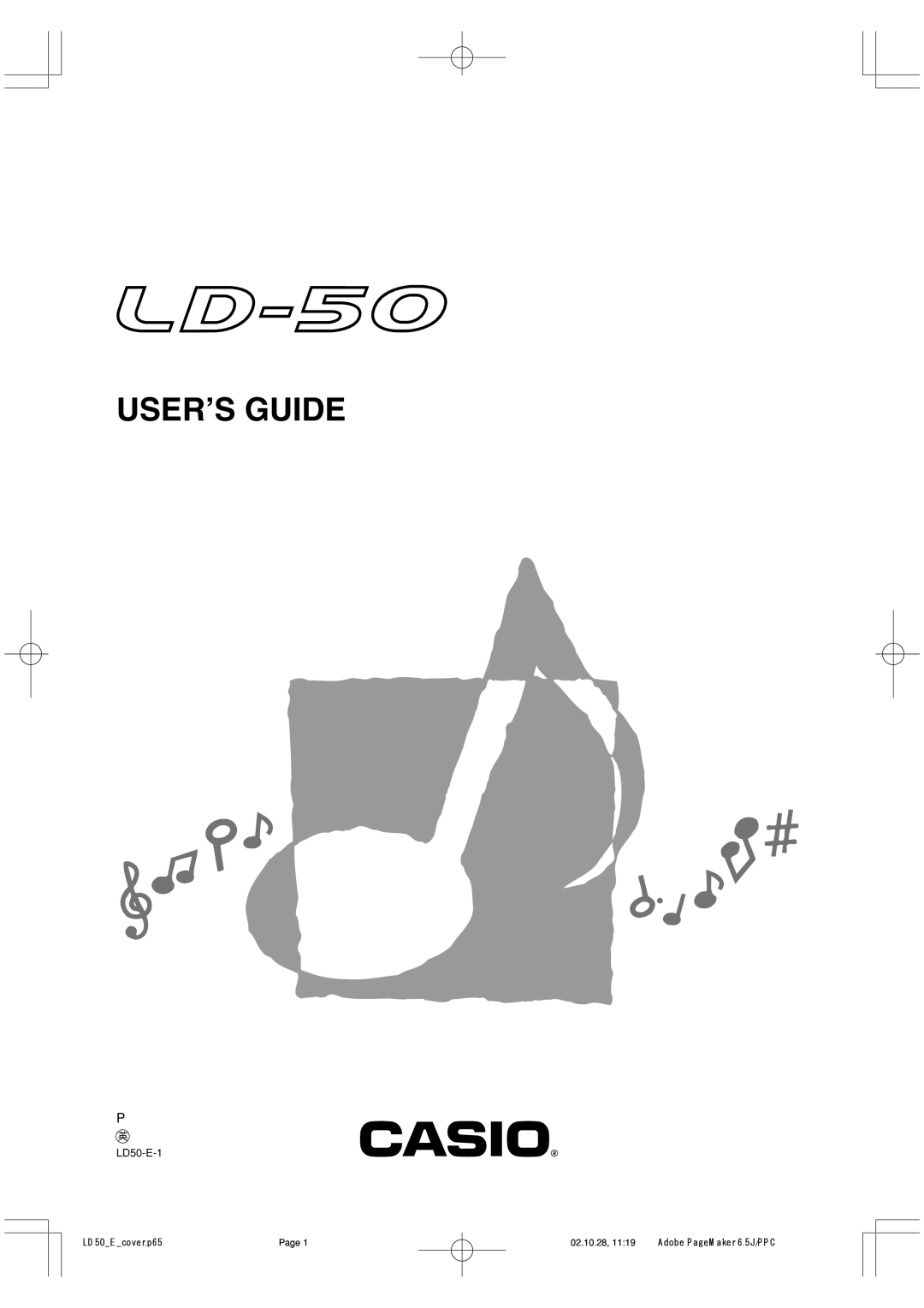 Casio LD50 manual USER’S Guide 