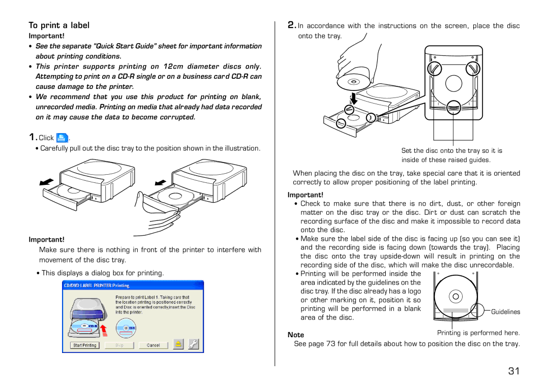 Casio LPCW-50 manual To print a label 