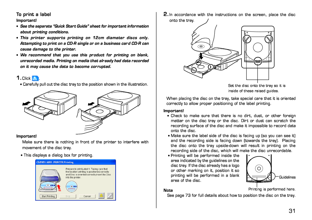Casio LPCW-50 manual To print a label 