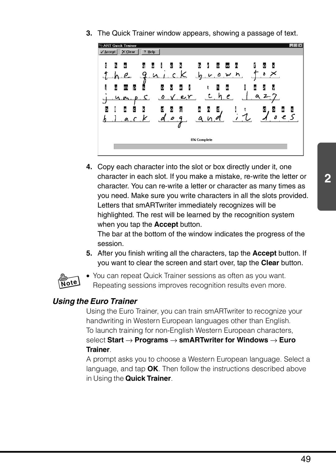 Casio MPC-501 manual Using the Euro Trainer 