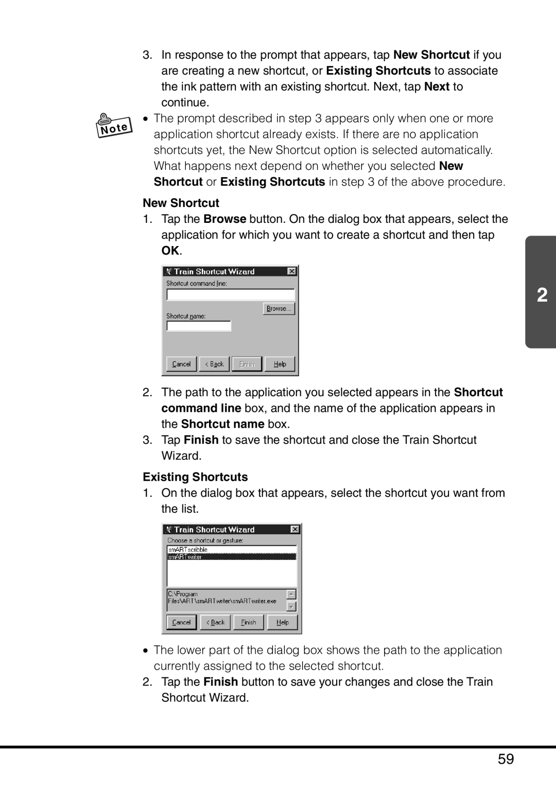 Casio MPC-501 manual New Shortcut, Existing Shortcuts 