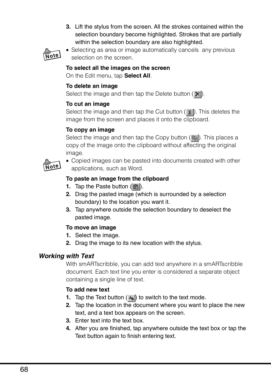 Casio MPC-501 manual Working with Text 