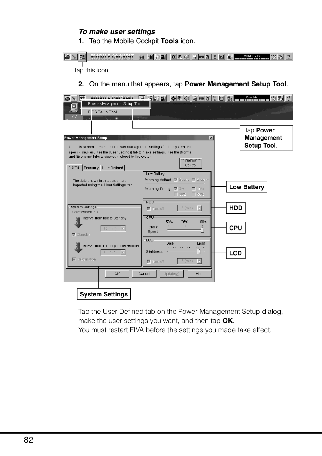 Casio MPC-501 manual To make user settings 