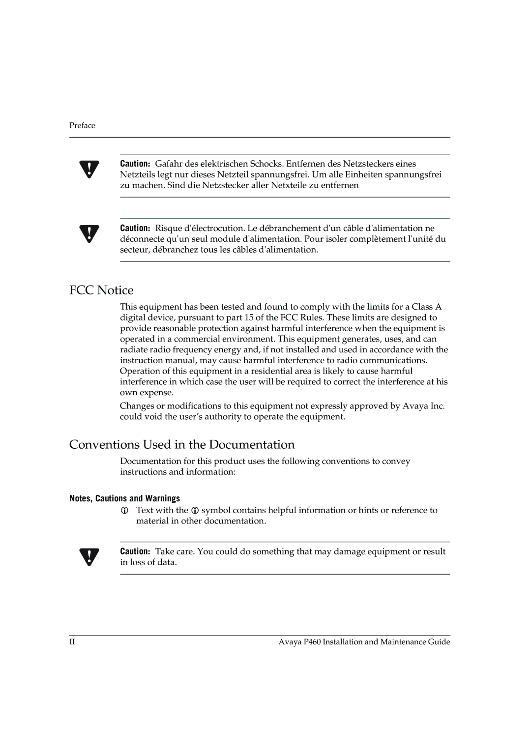 Casio P460 manual FCC Notice, Conventions Used in the Documentation 